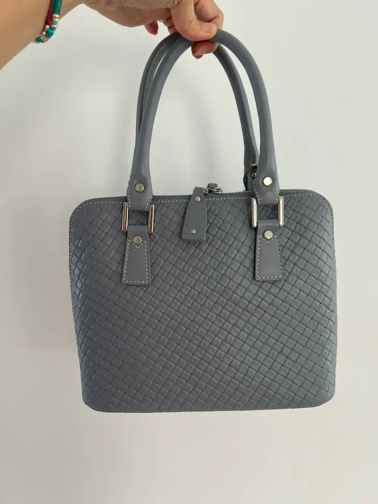 Event BIDINIS BUGATTI Interwoven print leather POWDER BLUE