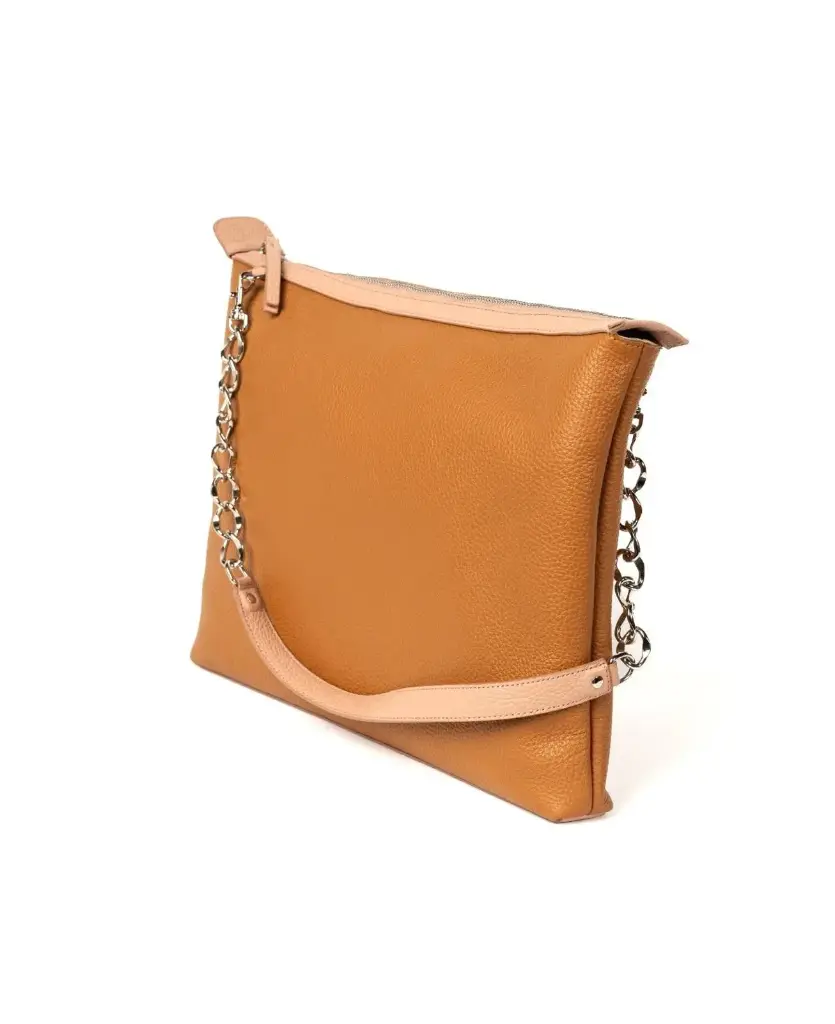 Event BIDINIS LAPTOP PEBBLE BICOLOURED LEATHER BLUSH/TAN