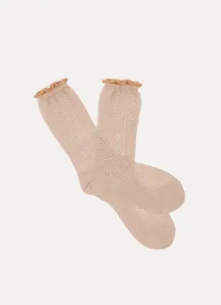 [#14203_my socks] FORTE FORTE - openwork socks