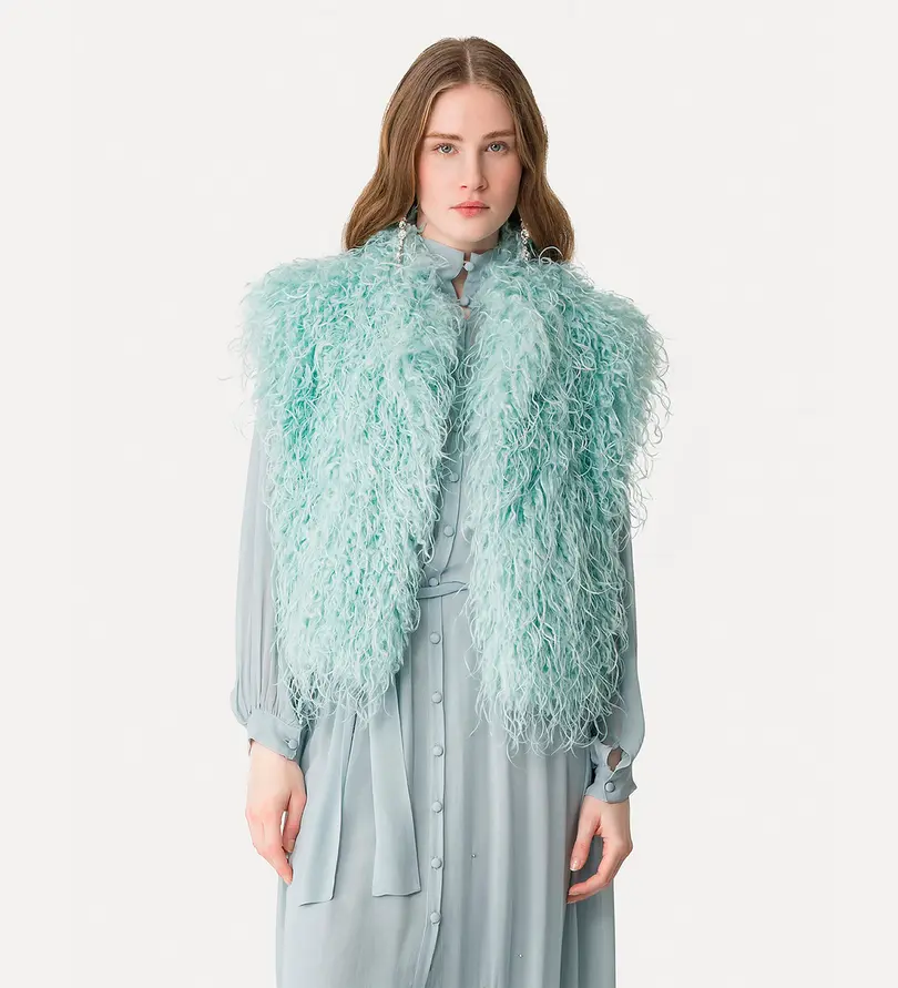 FORTE FORTE - faux–fur vest nuage
