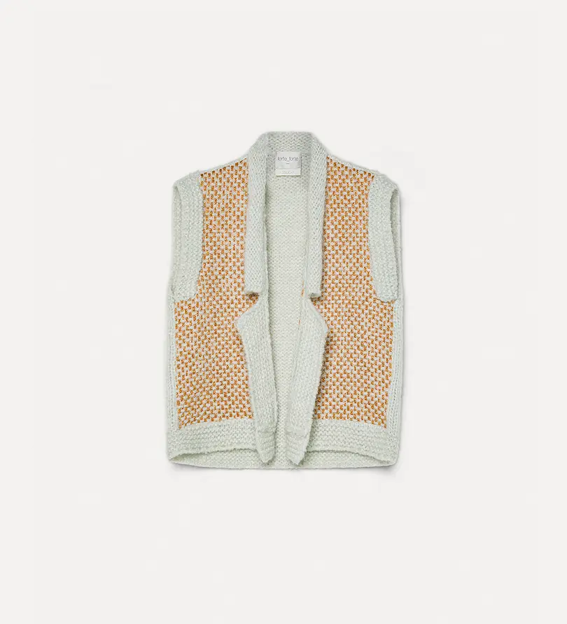 FORTE FORTE - vest in natté tweed