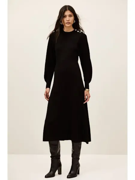 BA&SH  - JINNA Black Dress