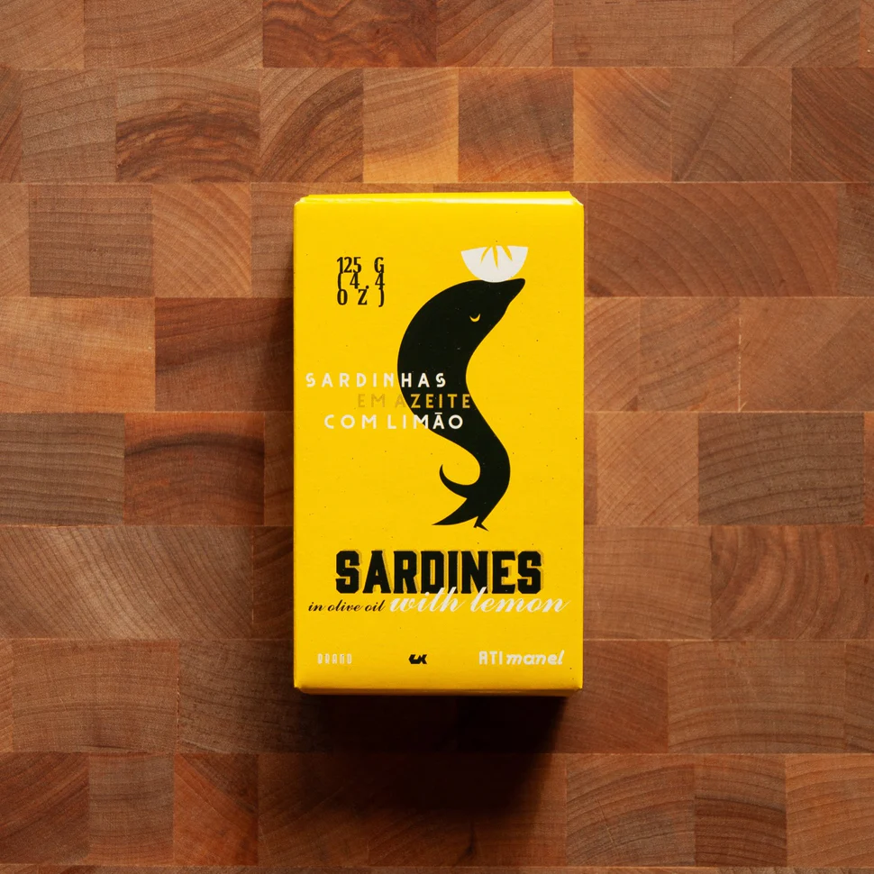 [AT.CO.422.PT+EN1]  Sardines in Olive Oil & Lemon 125g