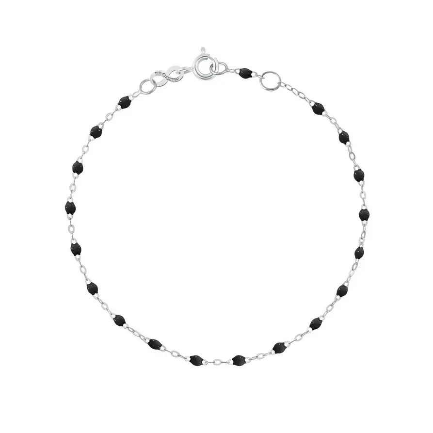 [B3GI001G2017XX] BLACK Bracelet 17cm Classic Gigi, 18ct White Gold - GIGI CLOZEAU
